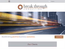Tablet Screenshot of breakthroughconsulting.com